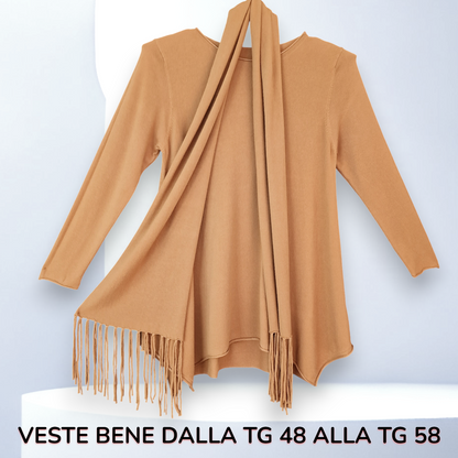 Maxi Maglia con Sciarpa Trinity