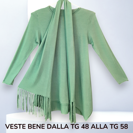 Maxi Maglia con Sciarpa Travis