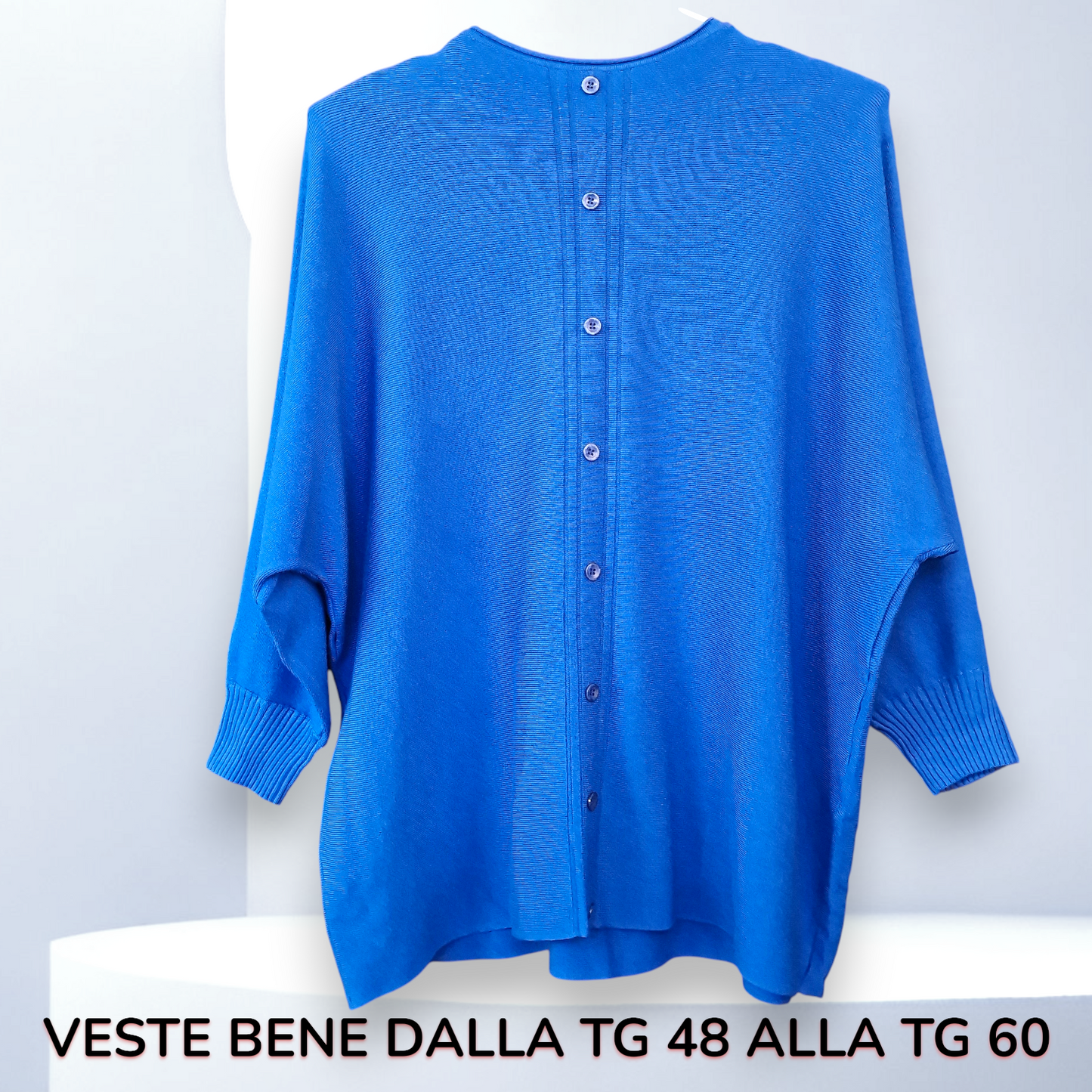 Maxi Maglia con Fiori e Strass Polly