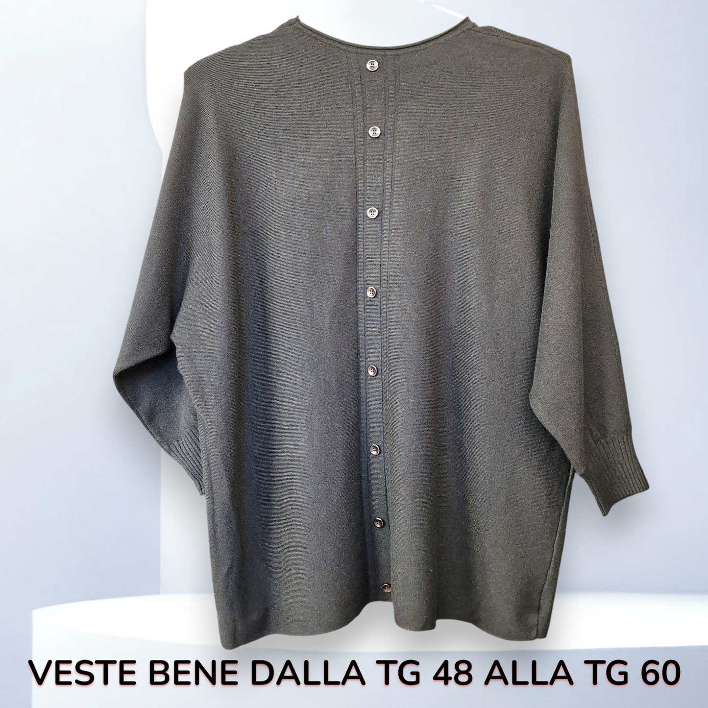 Maxi Maglia con Fiori e Strass Pilli