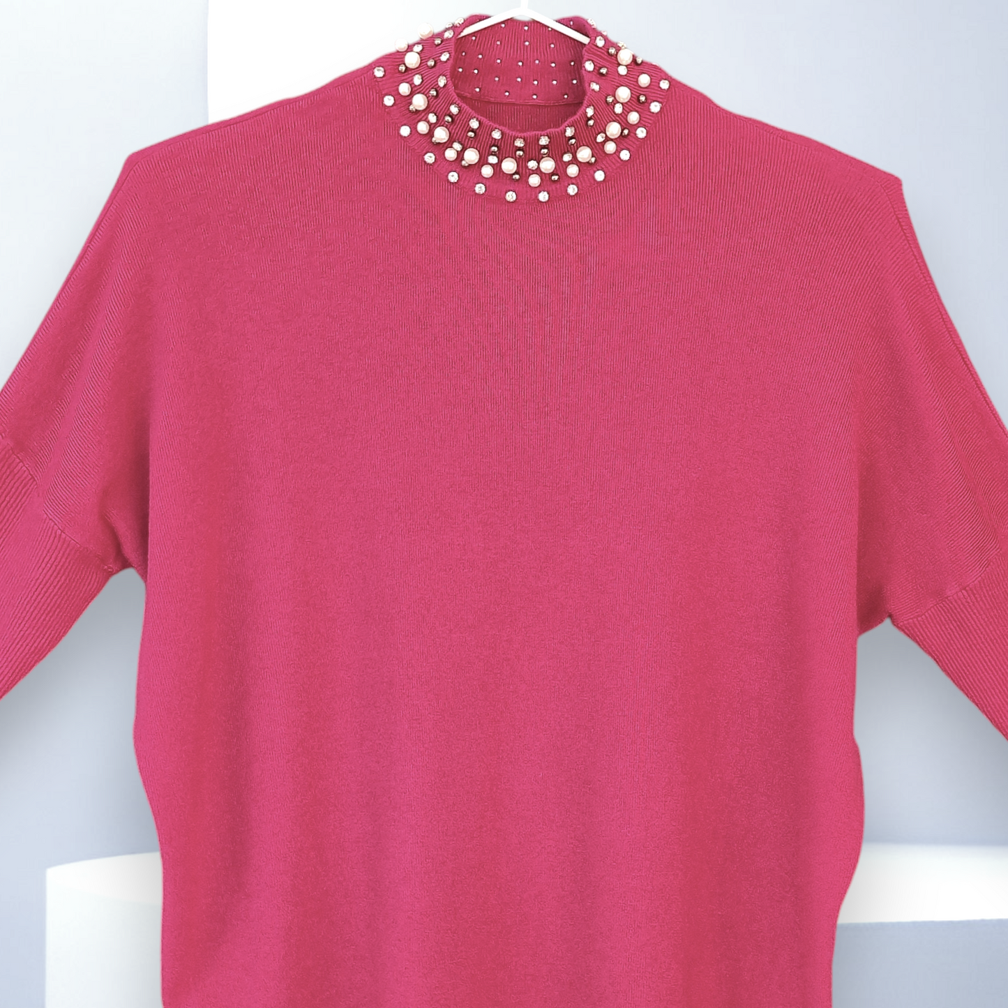 Maxi Maglia con Strass e Perle Nanny