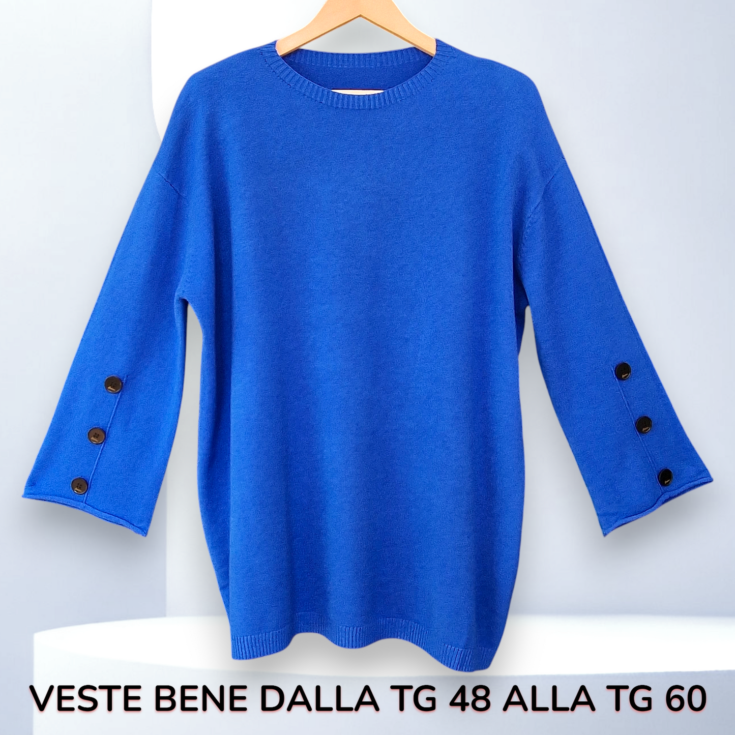 Maxi Maglia Manica a Campana Roger