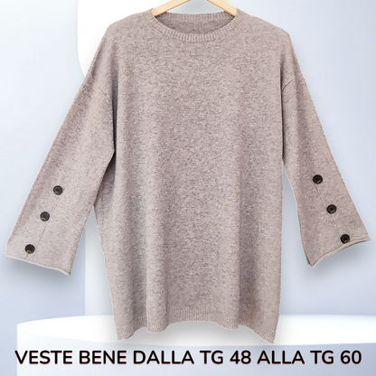 Maxi Maglia Manica a Campana Roxy