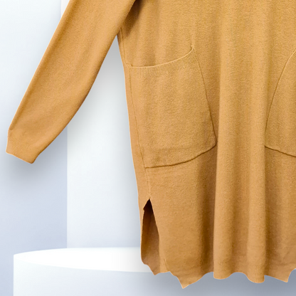 Maxi Maglia con Spacchi Sienna