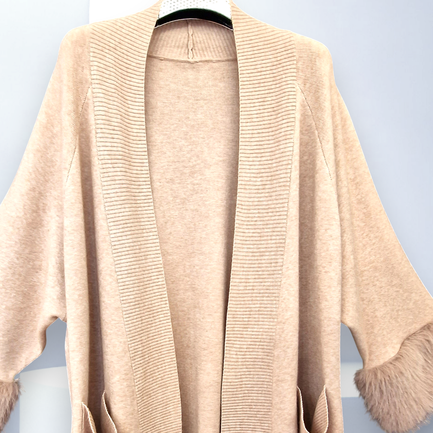 Maxi Cardigan Con Pelliccia Keshia