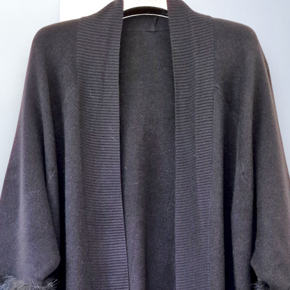 Maxi Cardigan Con Pelliccia Kendra