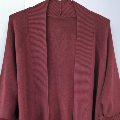 Maxi Cardigan Con Pelliccia Kamy