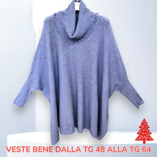 Maxi Maglia Collo Anello Amy