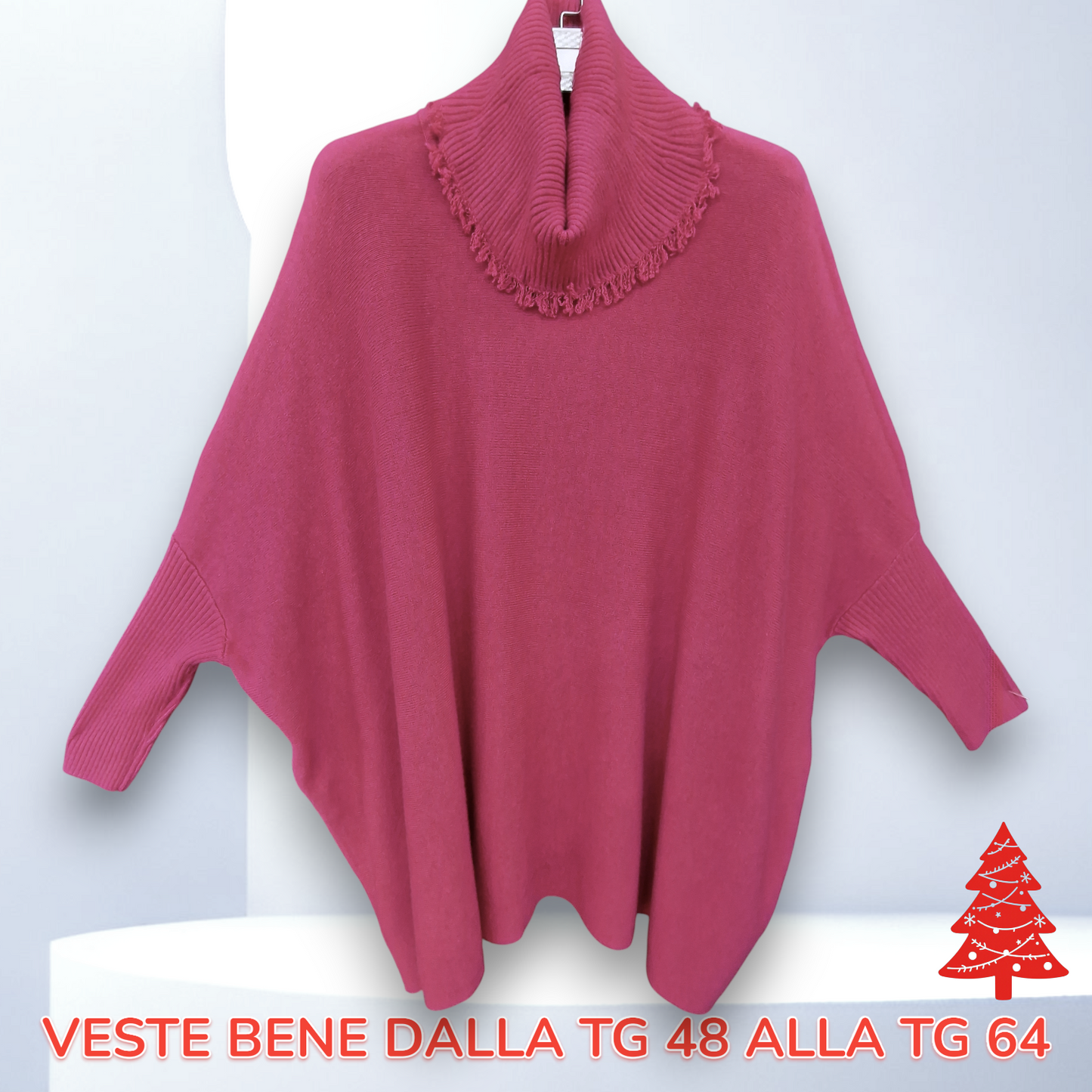 Maxi Maglia Collo Anello Almon
