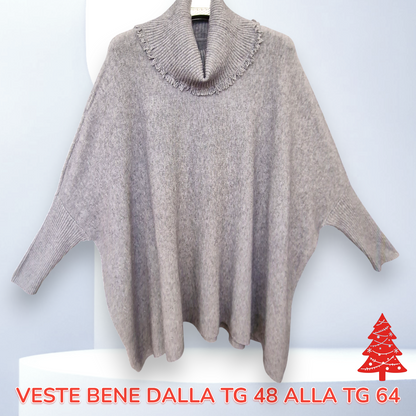 Maxi Maglia Collo Anello Avril