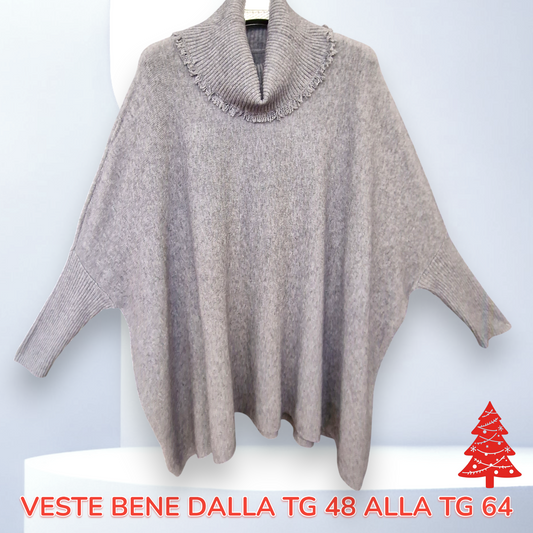 Maxi Maglia Collo Anello Avril