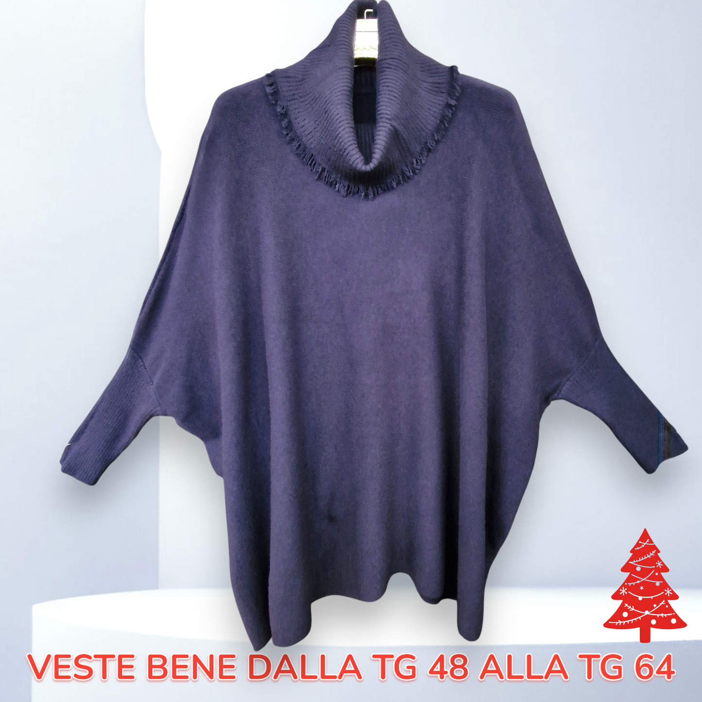 Maxi Maglia Collo Anello Adeline
