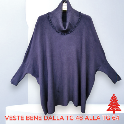 Maxi Maglia Collo Anello Adeline