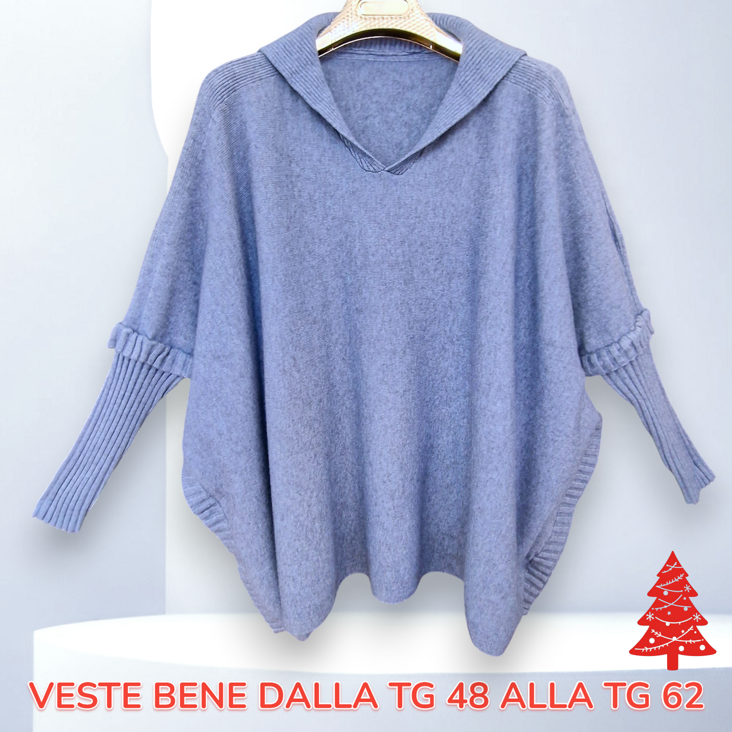 Maxi Maglia con Collo a Polo Sure