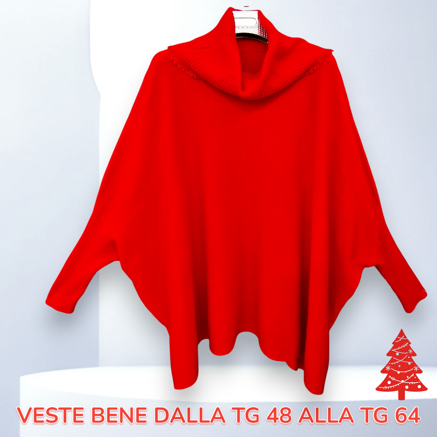 Maxi Maglia Collo Anello Arisa