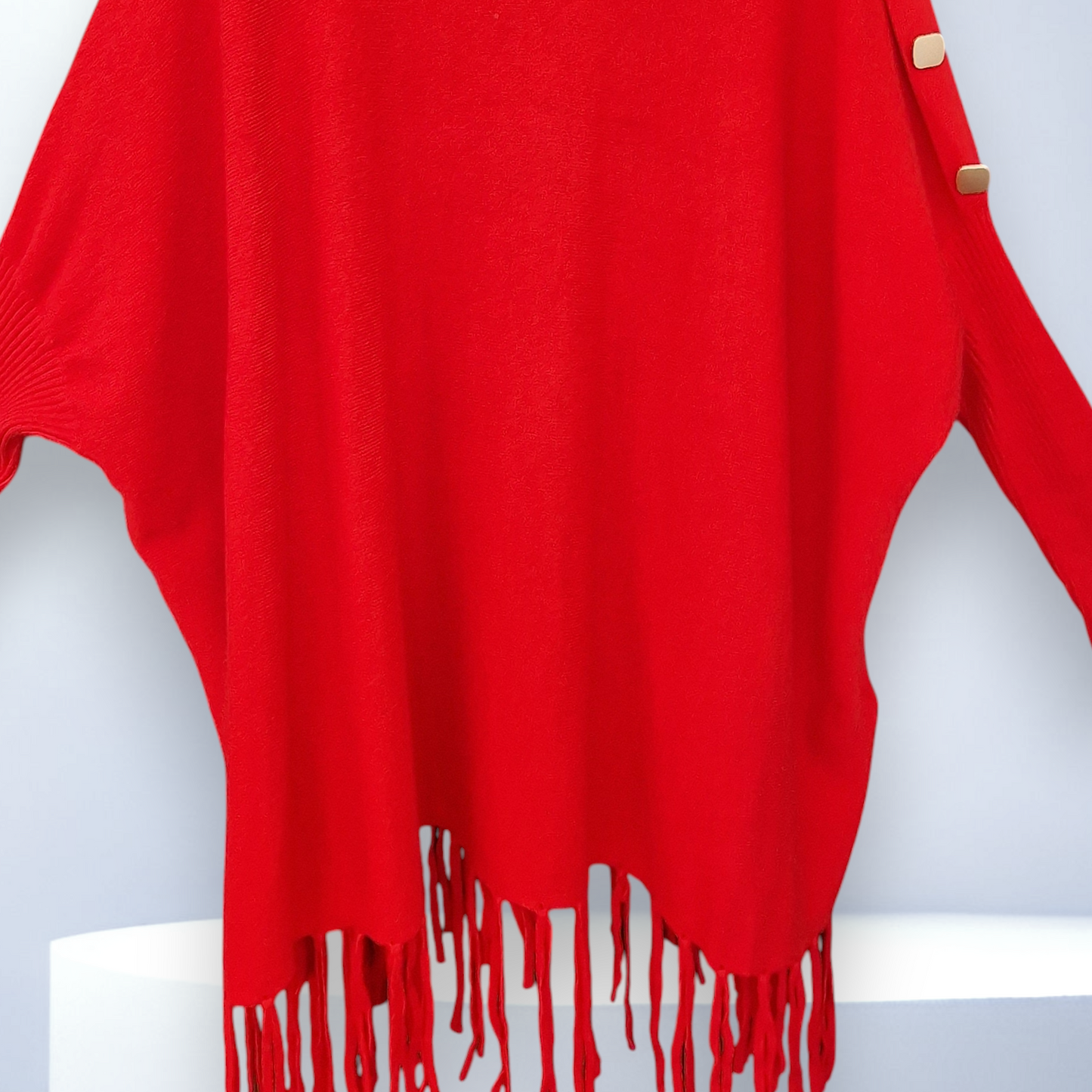 Maxi Maglia con Bottoni Dorati Iside