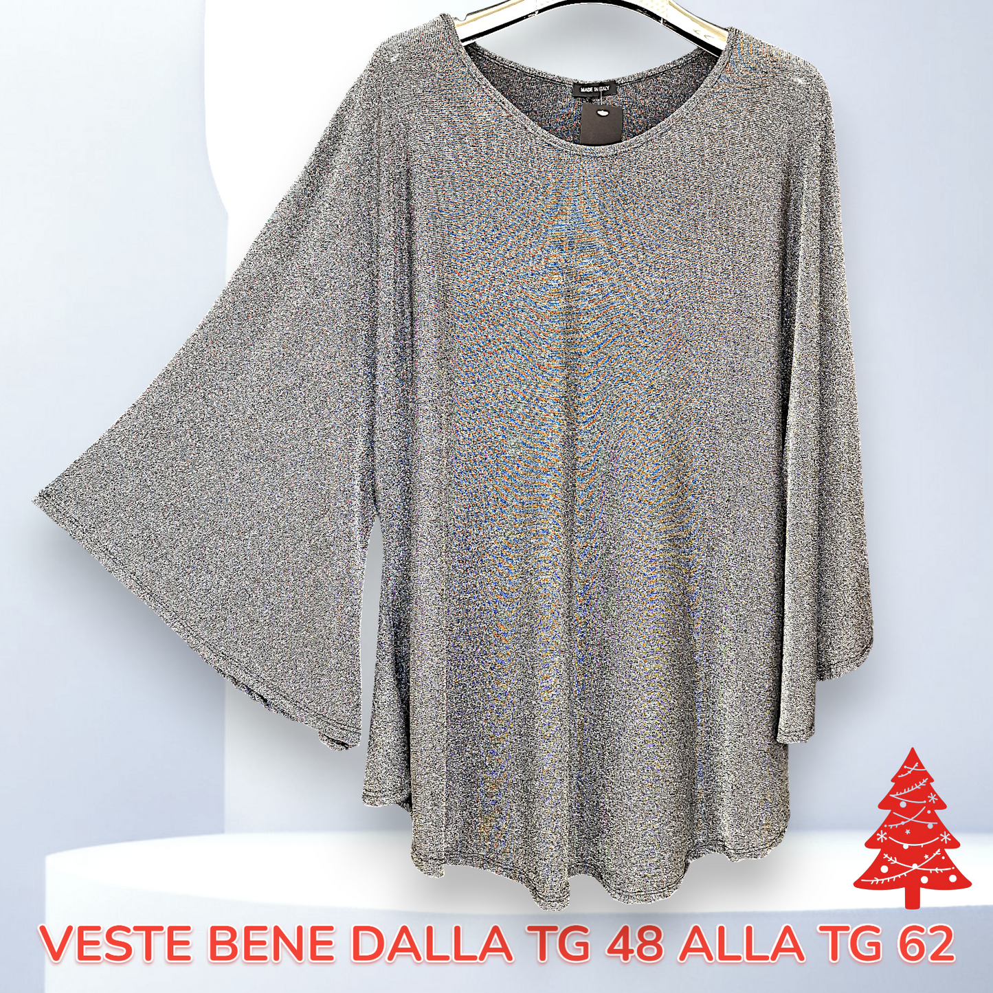 Maxi Maglia  Taglie Forti in Lurex Tracy