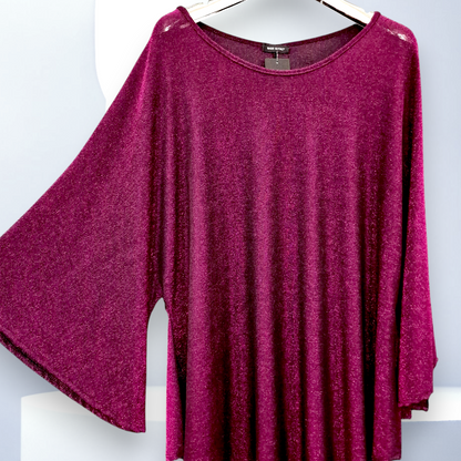 Maxi Maglia  Taglie Forti in Lurex Tola