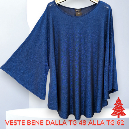 Maxi Maglia  Taglie Forti in Lurex Titti