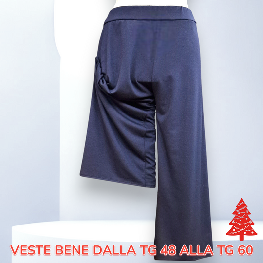 Pantalone Vita Alta Felpato Fabriano