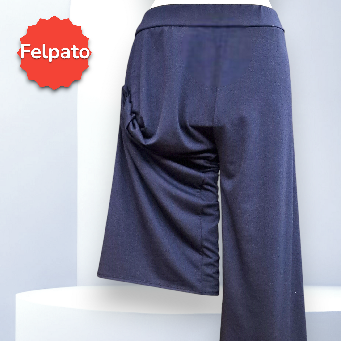 Pantalone Vita Alta Felpato Fabriano
