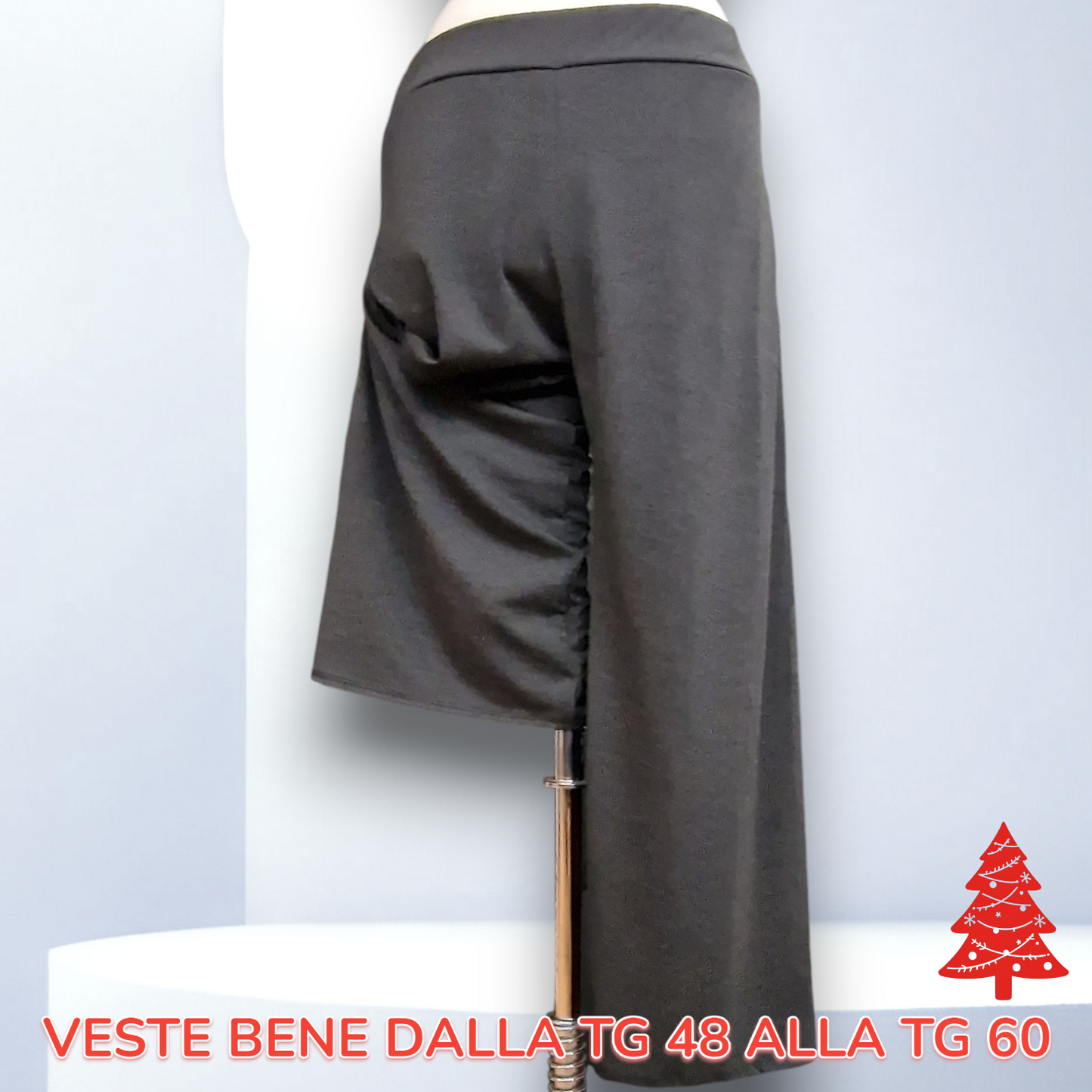 Pantalone Vita Alta Felpato Ascoli