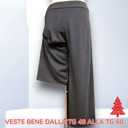 Pantalone Vita Alta Felpato Ascoli