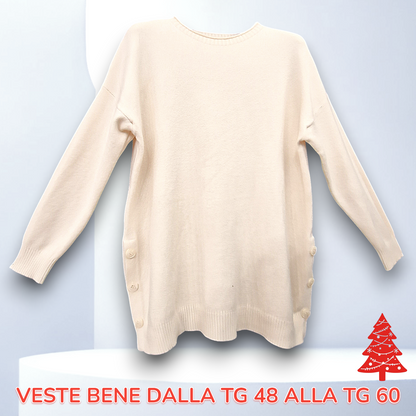 Maxi Maglia Con Bottoni Marica