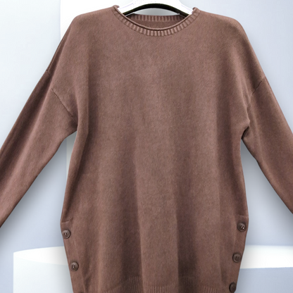 Maxi Maglia Con Bottoni Margot