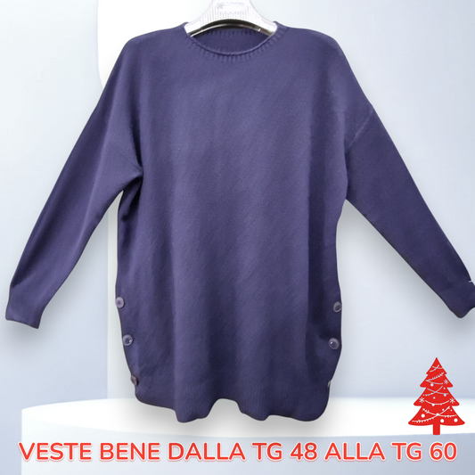 Maxi Maglia Con Bottoni Missy