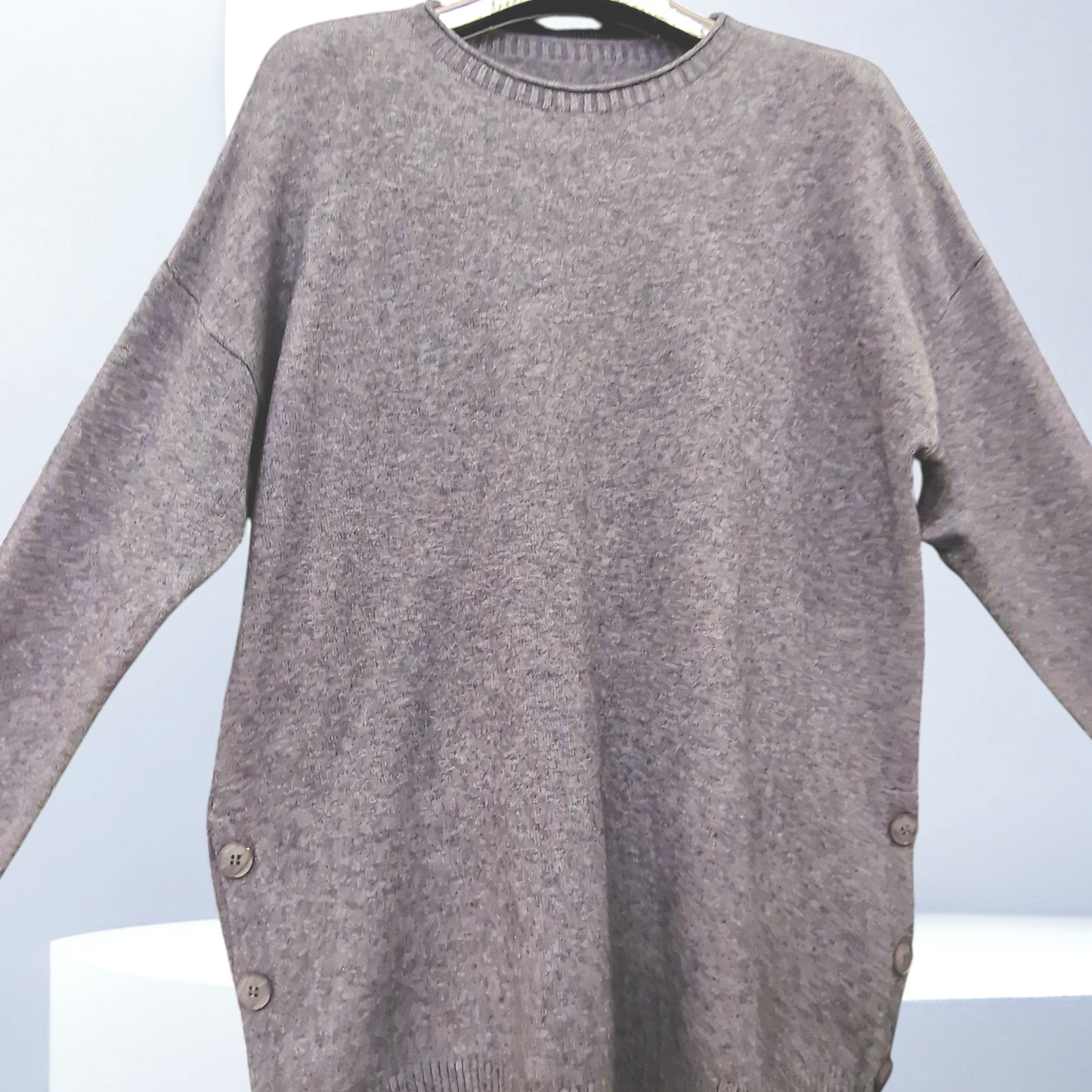 Maxi Maglia Con Bottoni Mavi