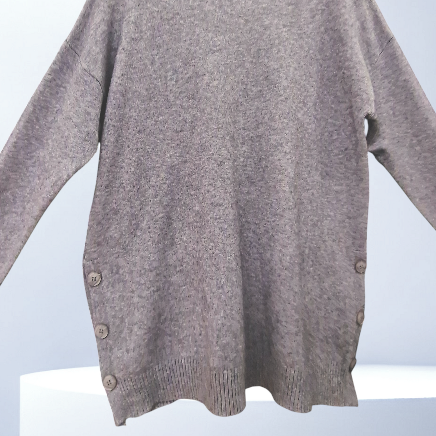 Maxi Maglia Con Bottoni Mavi