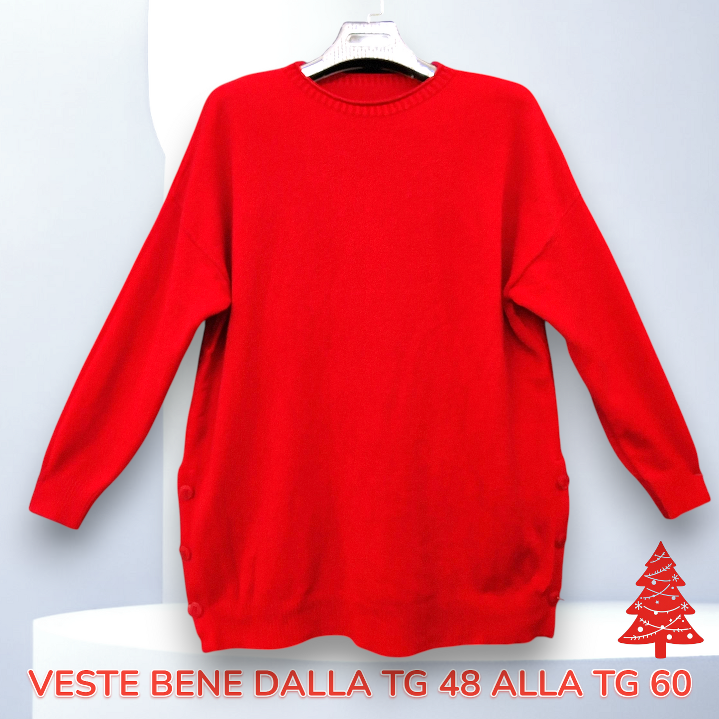 Maxi Maglia Con Bottoni Maddy