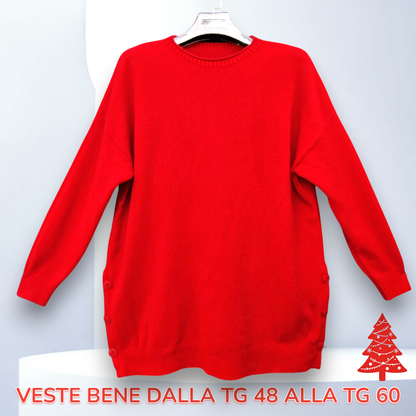 Maxi Maglia Con Bottoni Maddy