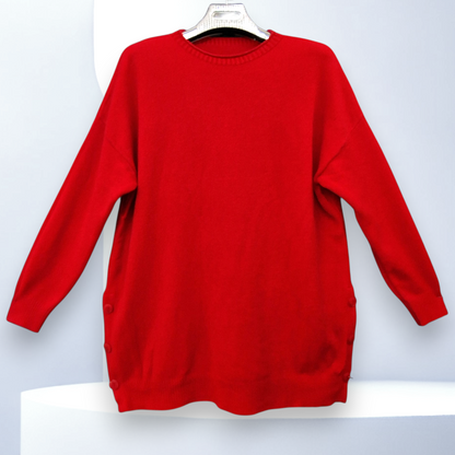 Maxi Maglia Con Bottoni Maddy