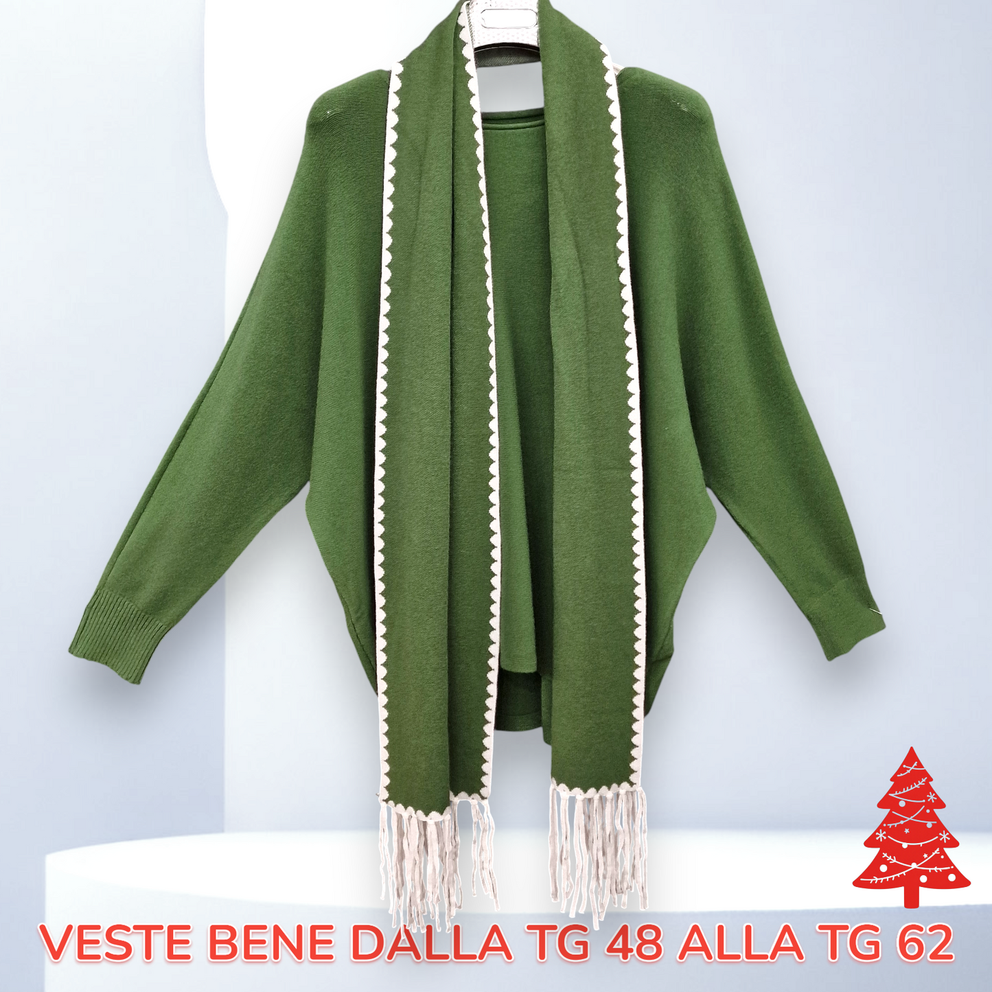 Maxi Maglia con Sciarpa Vania