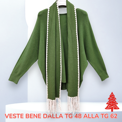Maxi Maglia con Sciarpa Vania