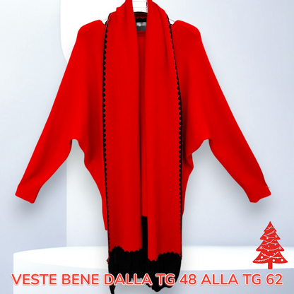 Maxi Maglia con Sciarpa Viry