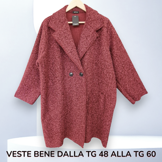 Maxi Cappotto Lana Cotta Amiata