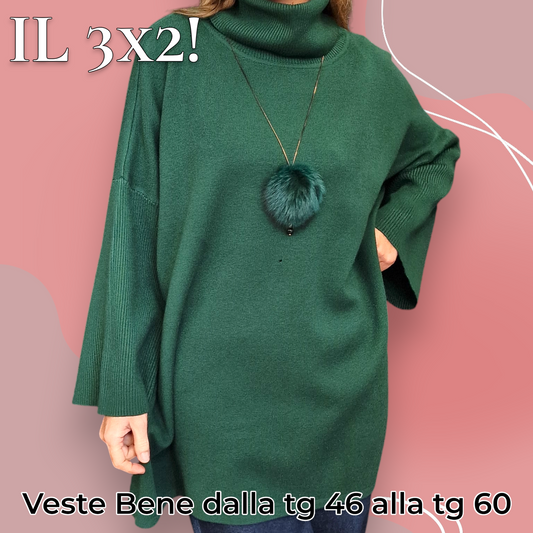 Maxi Maglia Manica a Campana Dudu