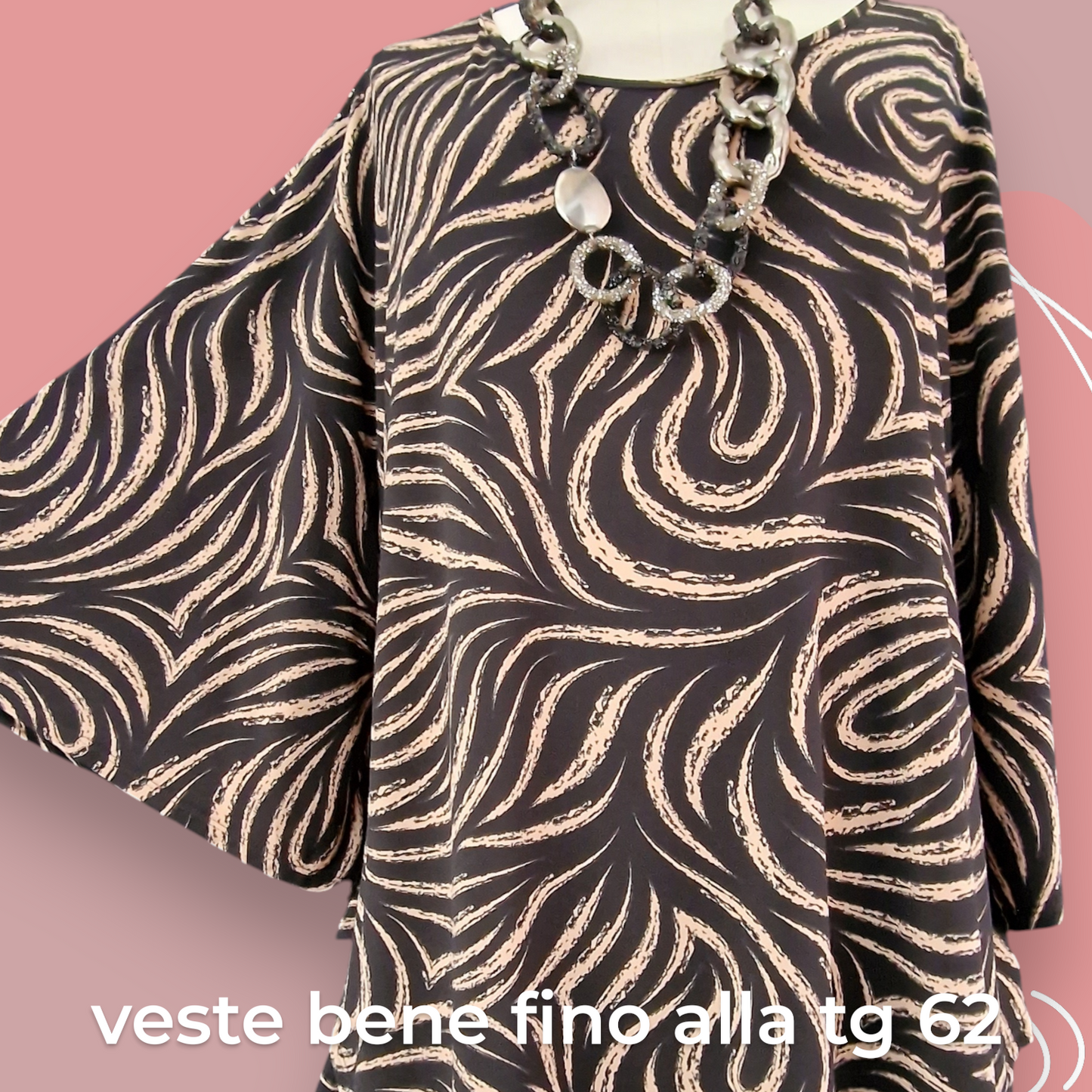 Maxi Maglia  Taglie Forti Elasticizzata Tola