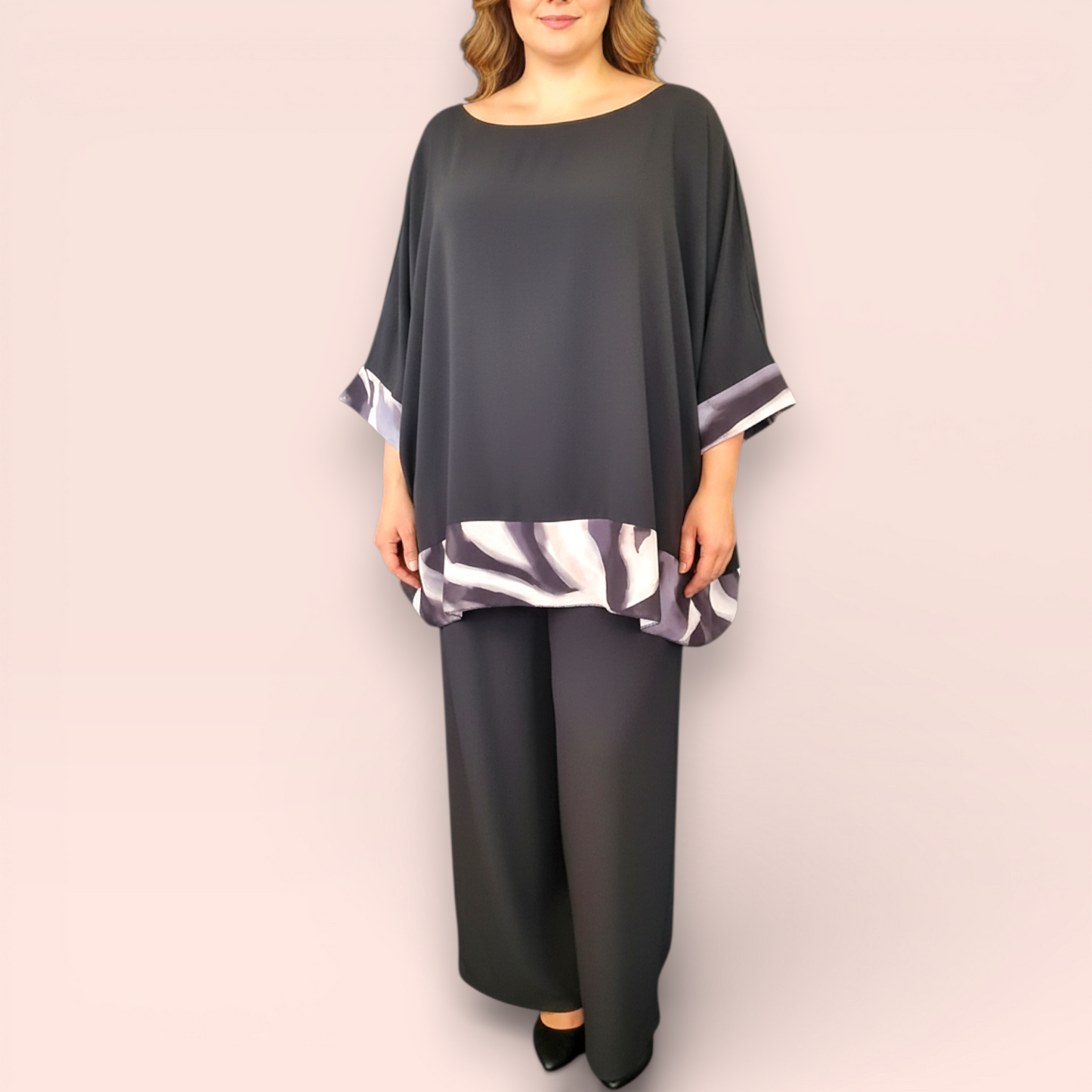 Maxi Maglia Doppia in Georgette e Viscosa Concetta