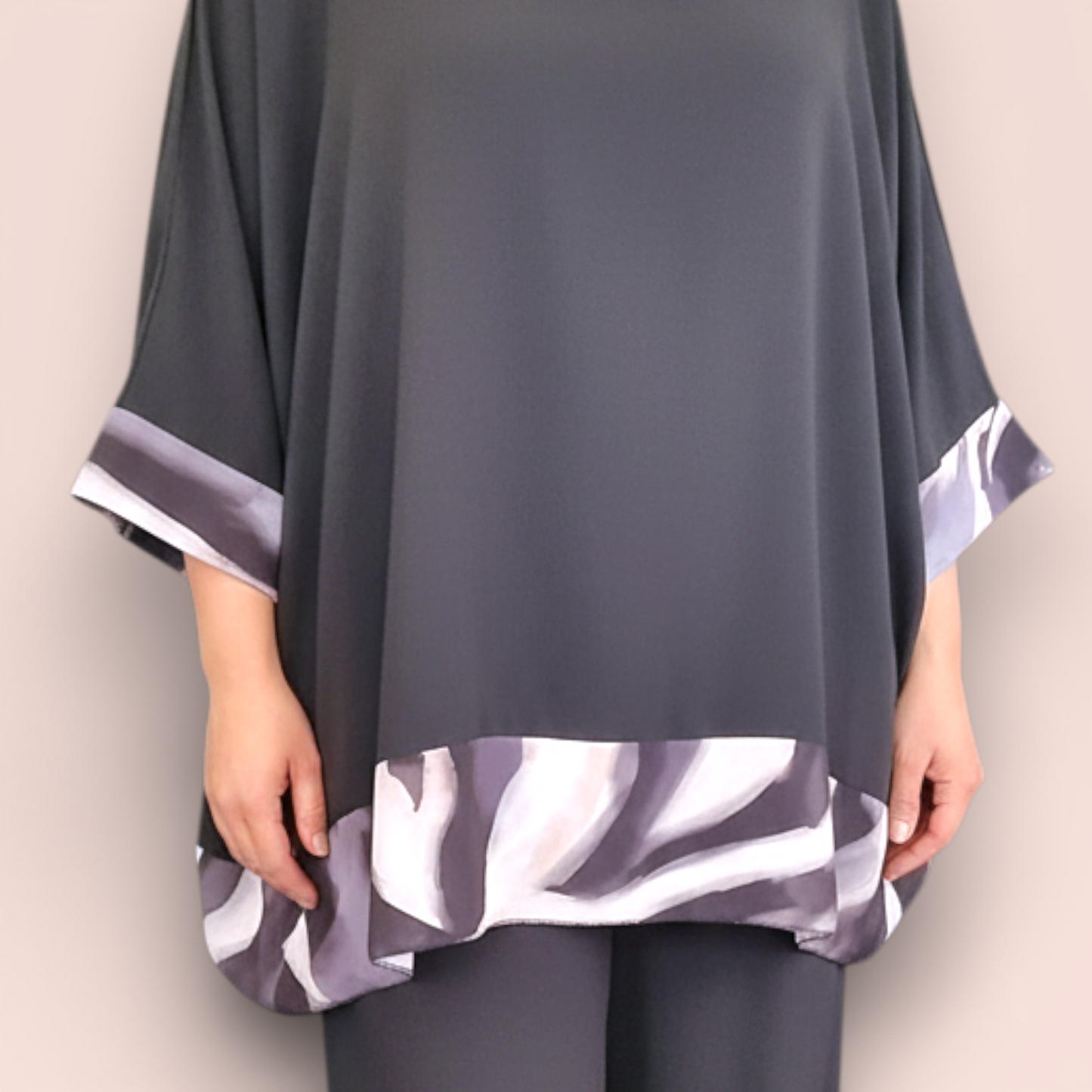 Maxi Maglia Doppia in Georgette e Viscosa Concetta