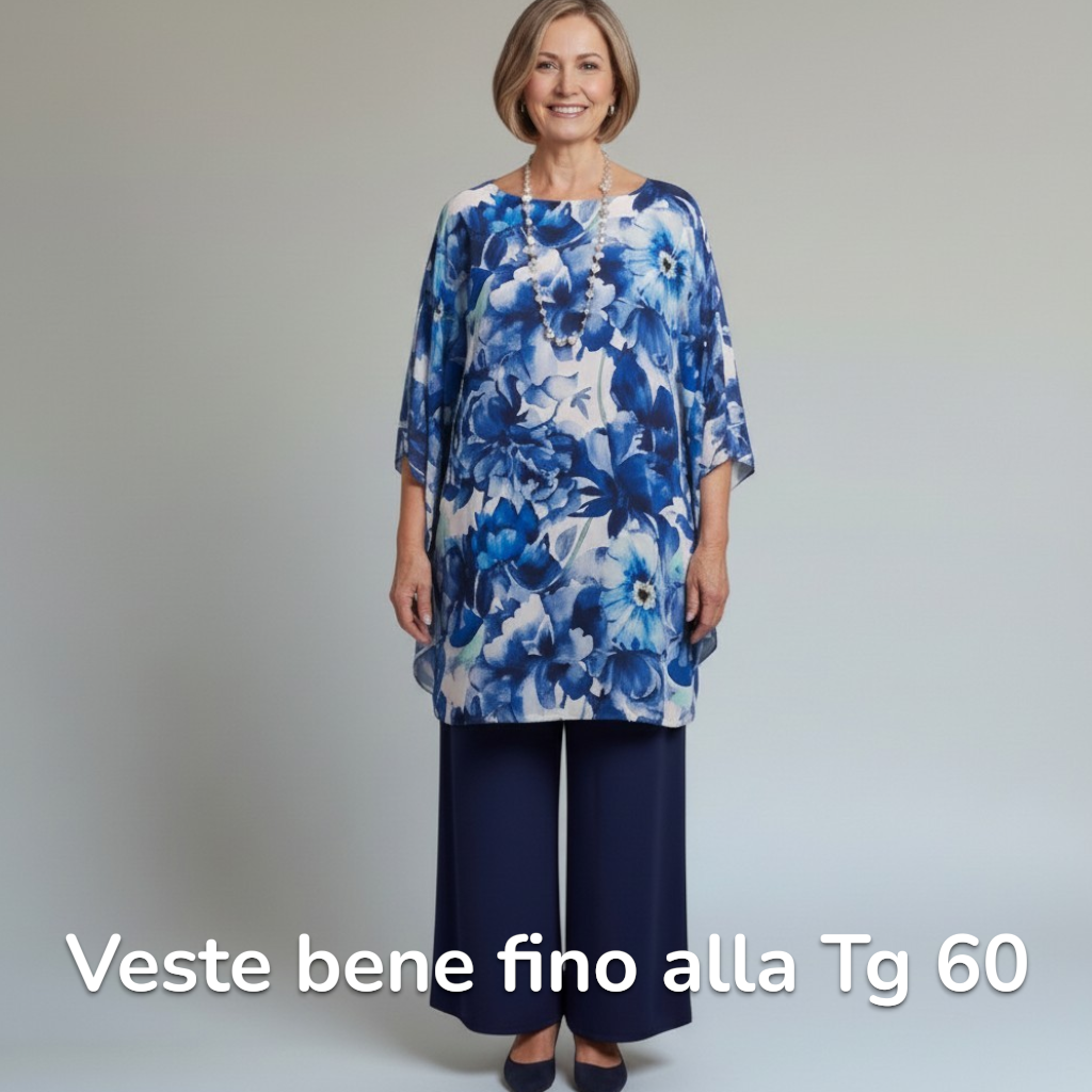 Maxi Maglia in Georgette Viry