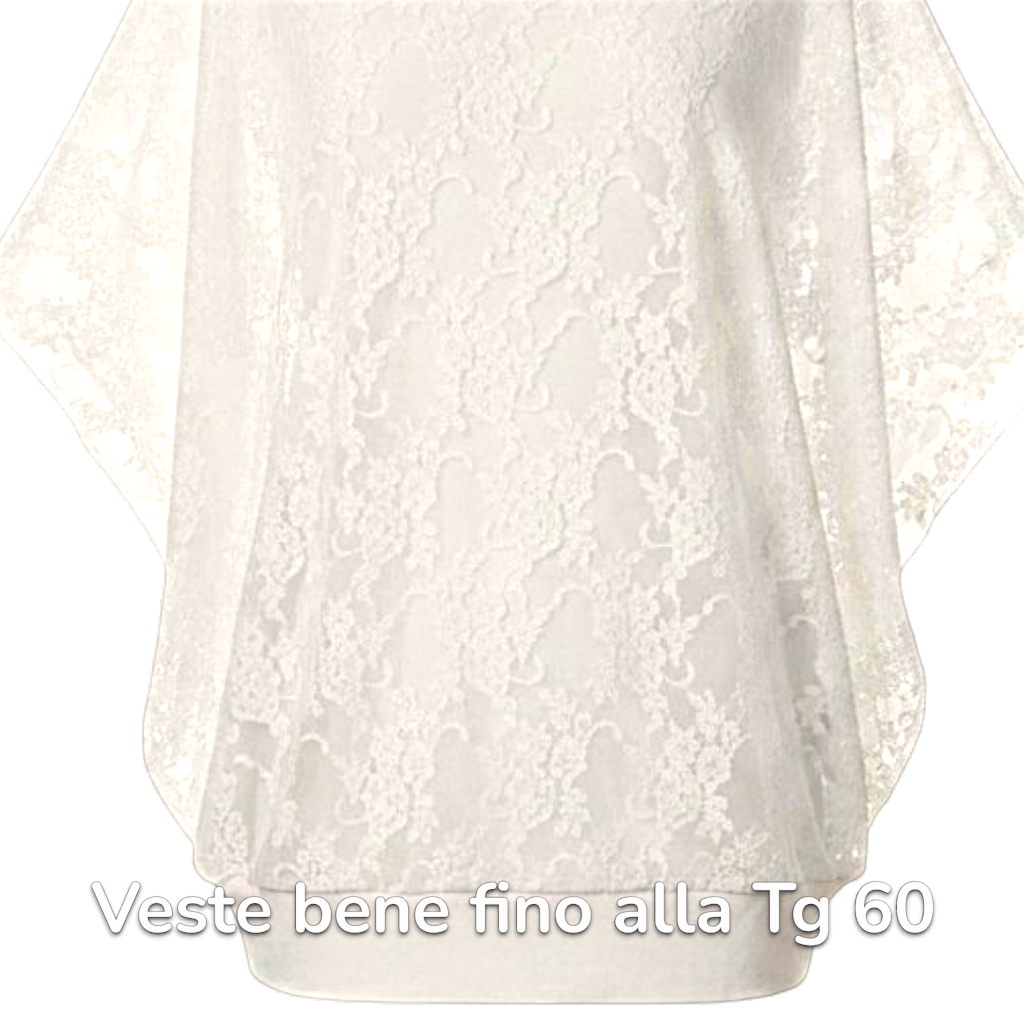 Maxi Maglia in Pizzo e Viscosa Doria
