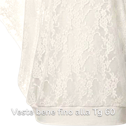 Maxi Maglia in Pizzo e Viscosa Doria