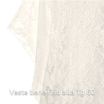 Maxi Maglia in Pizzo e Viscosa Doria