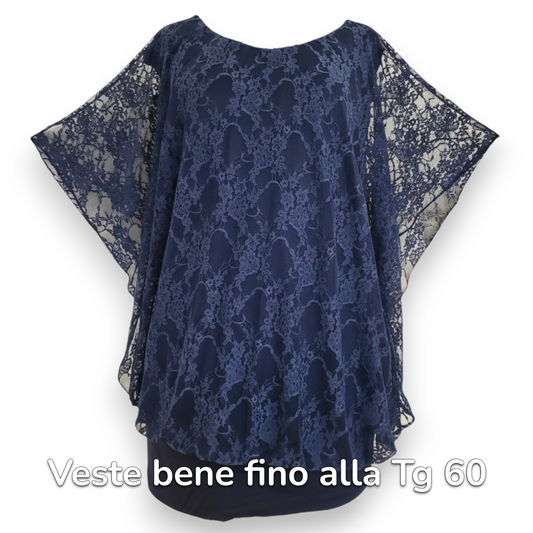 Maxi Maglia in Pizzo e Viscosa Danny
