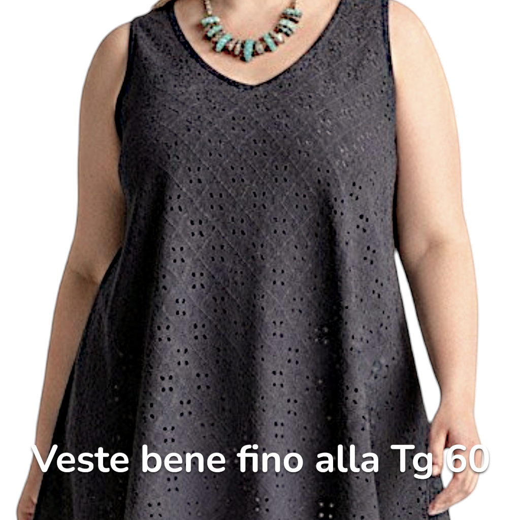 Maxi Top Elasticizzato Traforato Piera