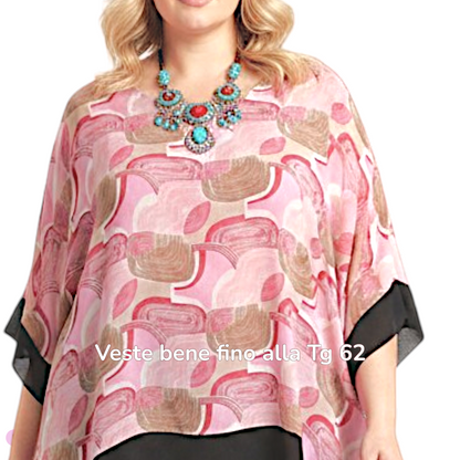 Maxi Maglia Doppia in Georgette e Viscosa Adele